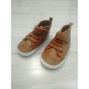 12-18 month infant boys soft sole shoe high top
